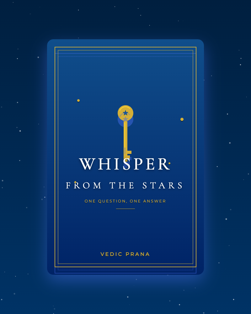 Whisper from the stars (One question & Answer)